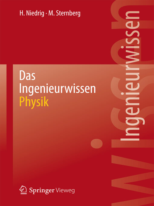 Title details for Das Ingenieurwissen by Heinz Niedrig - Available